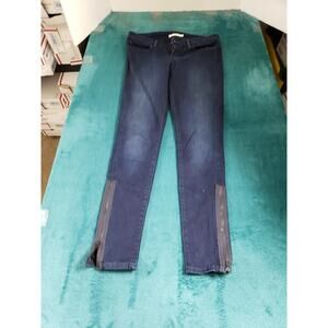 Levis 711 Jeans Size 27 Womens Blue Stretch Denim Pants Ladies Mid Rise Skinny